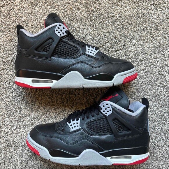 Nike Air Jordan 4 Retro Bred Reimagined Size 8 Men's - Picture 1 of 9